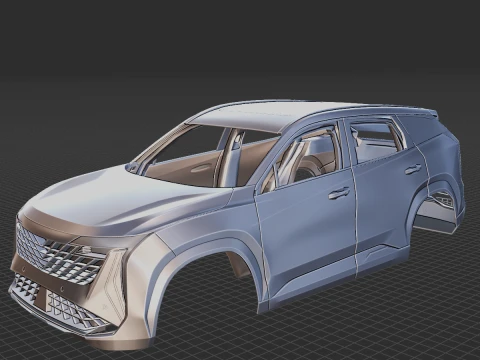 Geely Boyue L-lichaam STL 3D printmodel