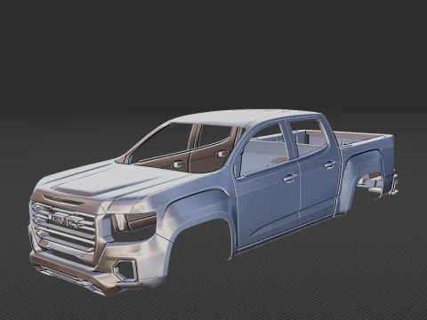 2021 GMC Canyon Long Body STL 3D Print Model