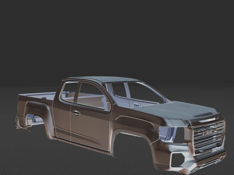 2021 GMC Canyon Short Body STL 3D Print Model