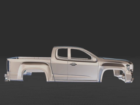 2021 GMC Canyon Short Body STL 3D Print Model