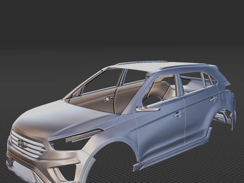 2014 ヒュンダイ ix25 ボディ STL 3Dプリントモデル
