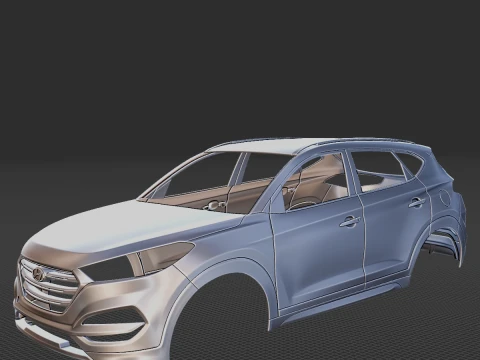 Nadwozie Hyundai Tucson STL z 2017 roku Model do druku 3D