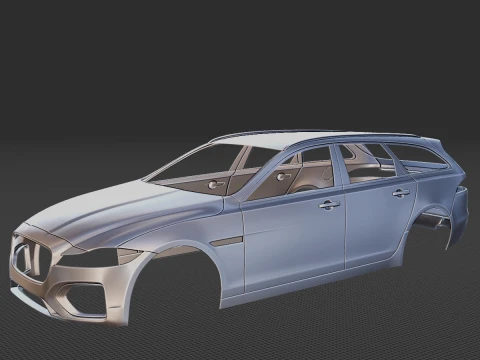 Carrozzeria Jaguar XF Wagon del 2021 STL Modello di stampa 3D