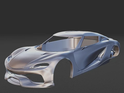 2021 Koenigsegg Gemera Body STL 3D Print Model