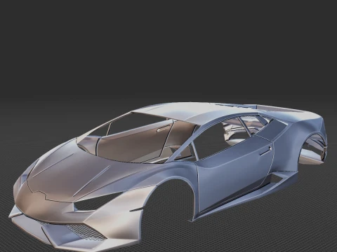 ウラカン ボディ STL 3Dプリントモデル