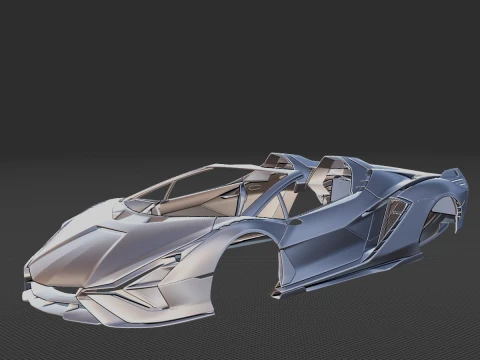 2021 Sian Roadster Body STL 3D Print Model
