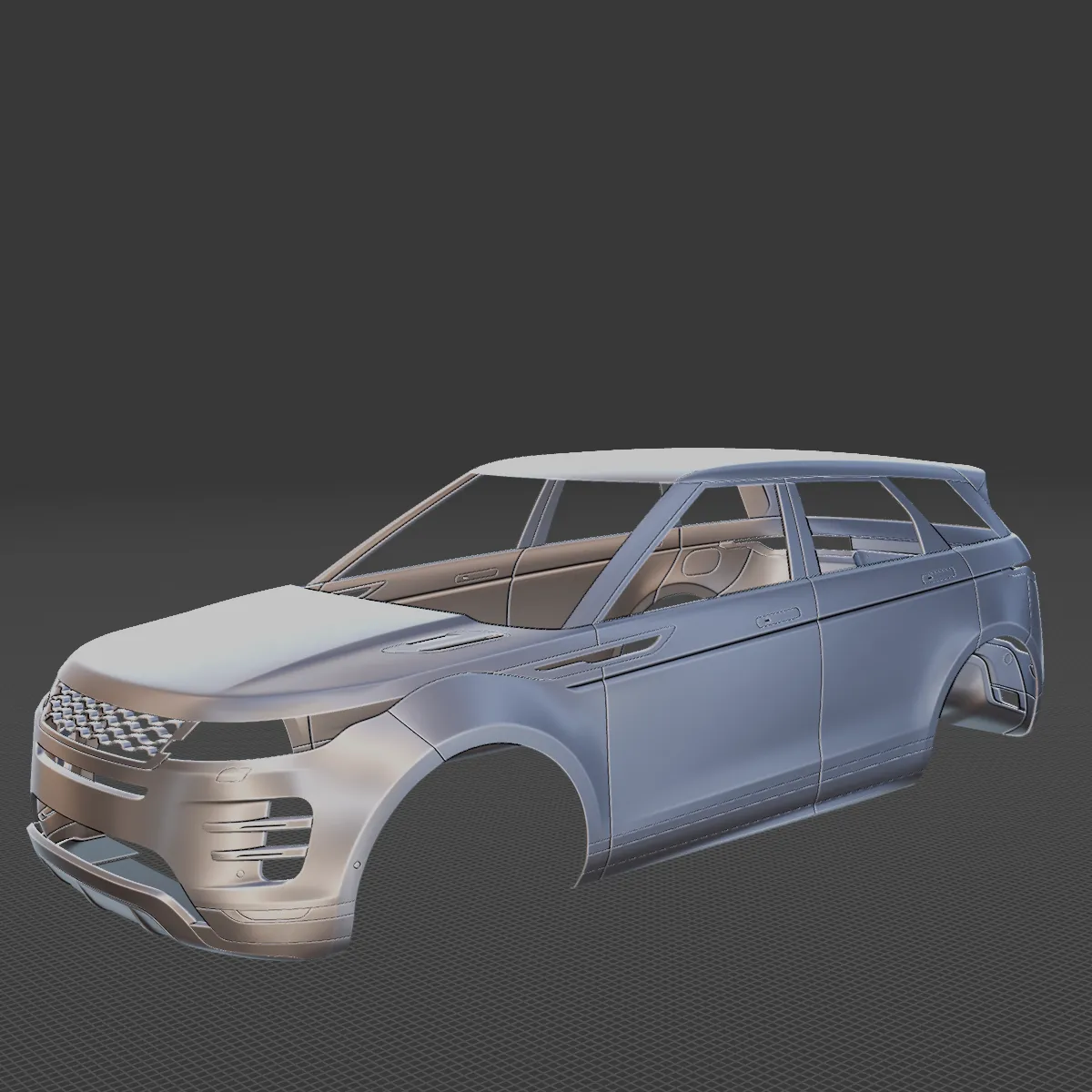 2020 Land Rover Evoque R-Dynamic Body STL 3D Print Model .c4d .max .obj .3ds .fbx .stl .blend