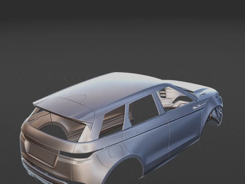 2020 Land Rover Evoque R-Dynamic Body STL 3D Print Model