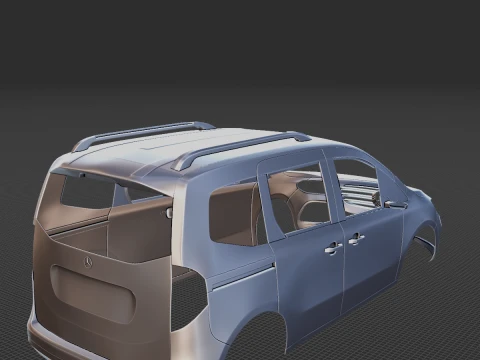Mercedes-Benz T-Class Body STL 3D Print Model