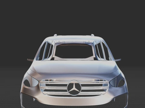 Mercedes-Benz T-Class Body STL 3D Print Model