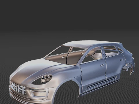 Porsche Macan T Carroceria STL Modelo de Impressão 3D