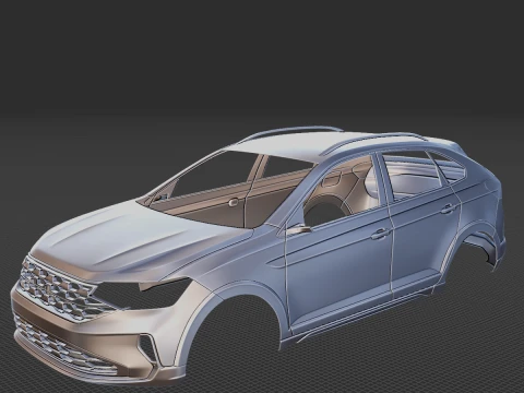 2021 폭스바겐 니부스 바디 STL 3D 프린트 모델