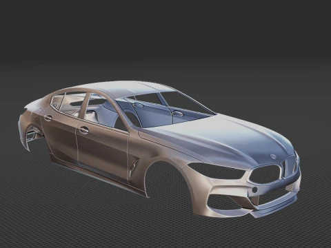 8 Series Gran Coupe 2020 Body STL 3D Print Model