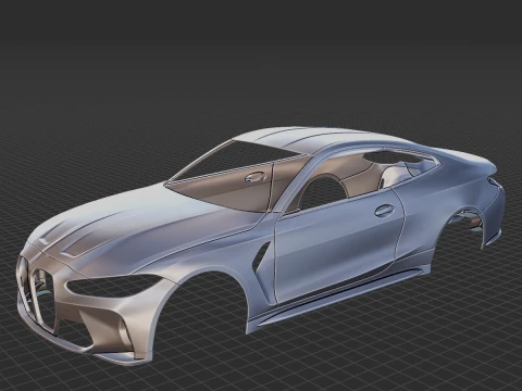 M4 Competition Body STL 3D Druckmodell