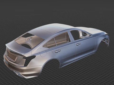 Cadillac CT5 2020 Body STL 3D Model