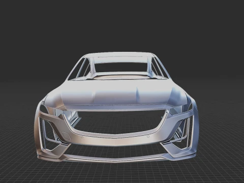 Cadillac CT5 2020 Body STL 3D Model
