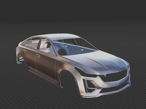 Cadillac CT5 2020 Body STL 3D Model