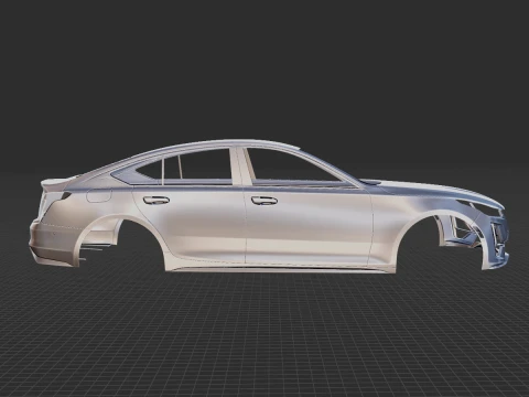 Cadillac CT5 2020 Body STL 3D Model