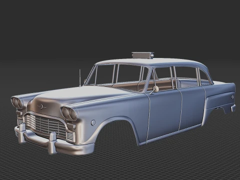 Checker Cab A8 Marathon 1956 Body STL 3D Modell