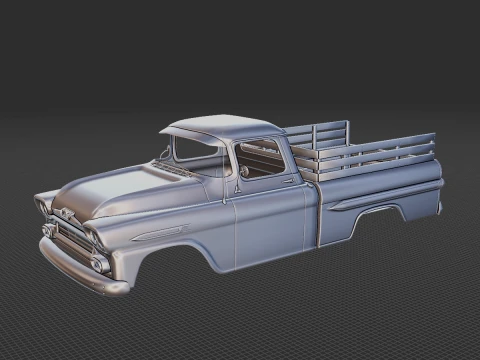 Chevrolet Apache 1959 Body STL 3D Model
