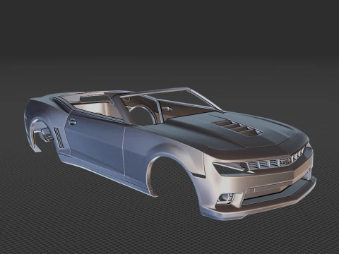 Chevrolet Camaro SS Convertible 2014 Body STL 3Dモデル
