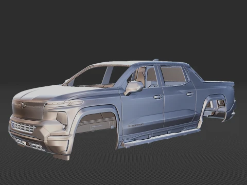 Chevrolet Silverado EV WT Carrocer&iacute;a STL Modelo 3D