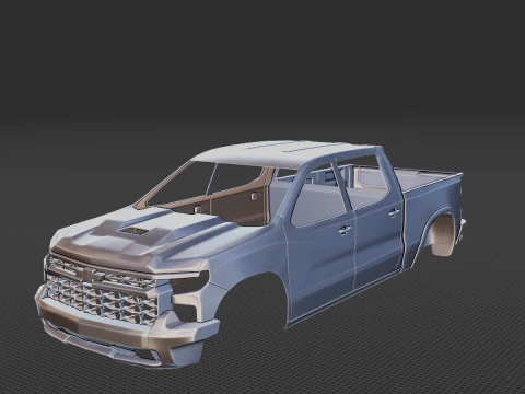 Chevrolet Silverado ZR2 2022 Body STL 3D Model