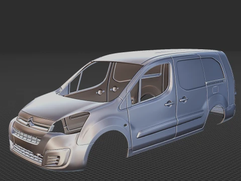 Citroen Berlingo Van L2 2017 Body STL 3D Model