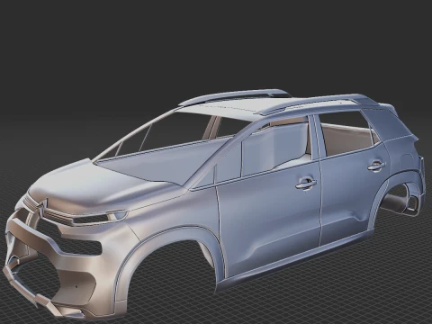 시트로엥 C3 Aircross 2022 바디 STL 3D 모델