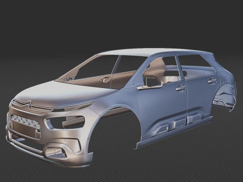 Citro&euml;n C4 Cactus 2018 Carrocer&iacute;a STL Modelo 3D