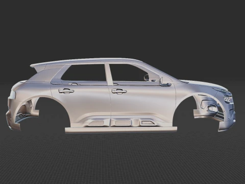 Citroen C4 Cactus 2018 Body STL 3D Model
