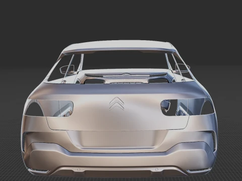 Citroen C4 Cactus 2018 Body STL 3D Model