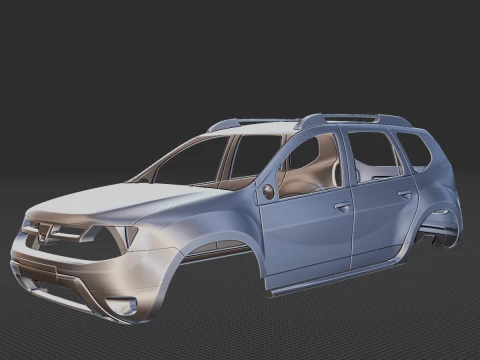 Dacia Duster 2010 Body STL 3D Model