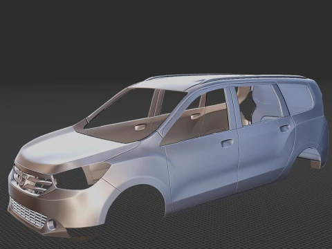Dacia Lodgy 2012 Body STL 3D Model