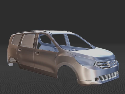 Dacia Lodgy 2012 Body STL 3D Model