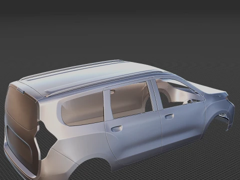 Dacia Lodgy 2012 Body STL 3D Model