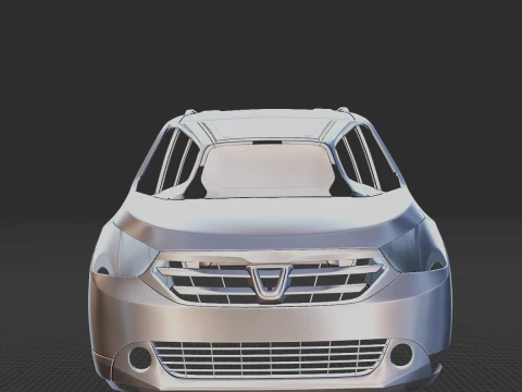 Dacia Lodgy 2012 Body STL 3D Model