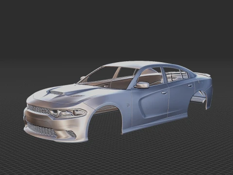 Dodge Charger SRT Hellcat 2019 Carroceria STL Modelo 3D