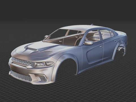 ダッジ チャージャー ボディ STL 3Dモデル