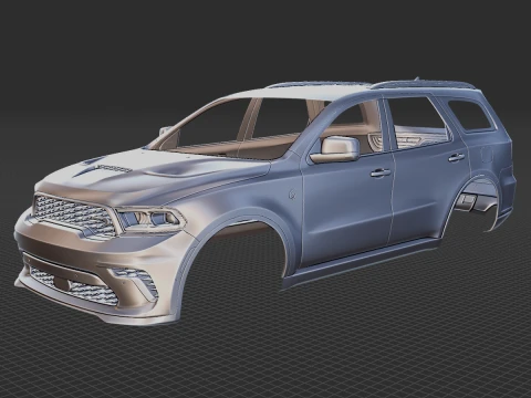 Dodge Durango SRT Hellcat 2021 Body STL 3D Model