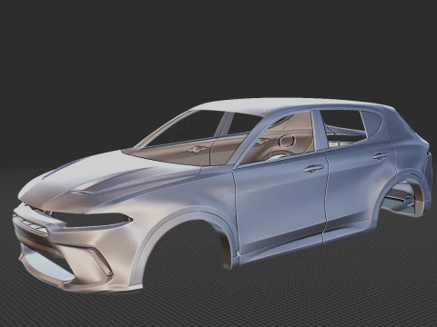 Dodge Hornet GT GLH 2023 Carrocer&iacute;a STL Modelo 3D