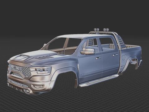 Dodge RAM 1500 TRX Carrocer&iacute;a STL Modelo 3D