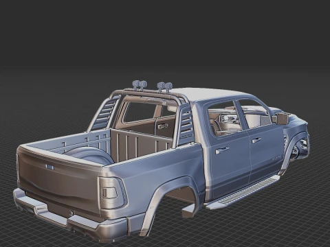 Dodge RAM 1500 TRX Body STL 3D Model
