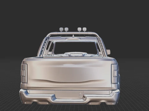 Dodge RAM 1500 TRX Body STL 3D Model