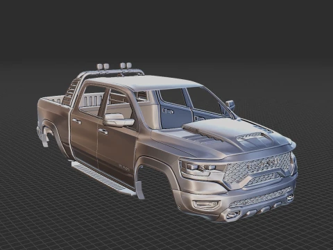 Dodge RAM 1500 TRX Body STL 3D Model