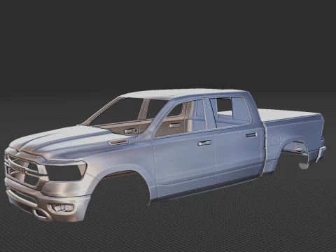 Dodge RAM BigHorn 2019 Carrozzeria STL Modello 3D