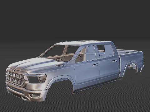 Dodge RAM Laramie 2019 Carrocer&iacute;a STL Modelo 3D