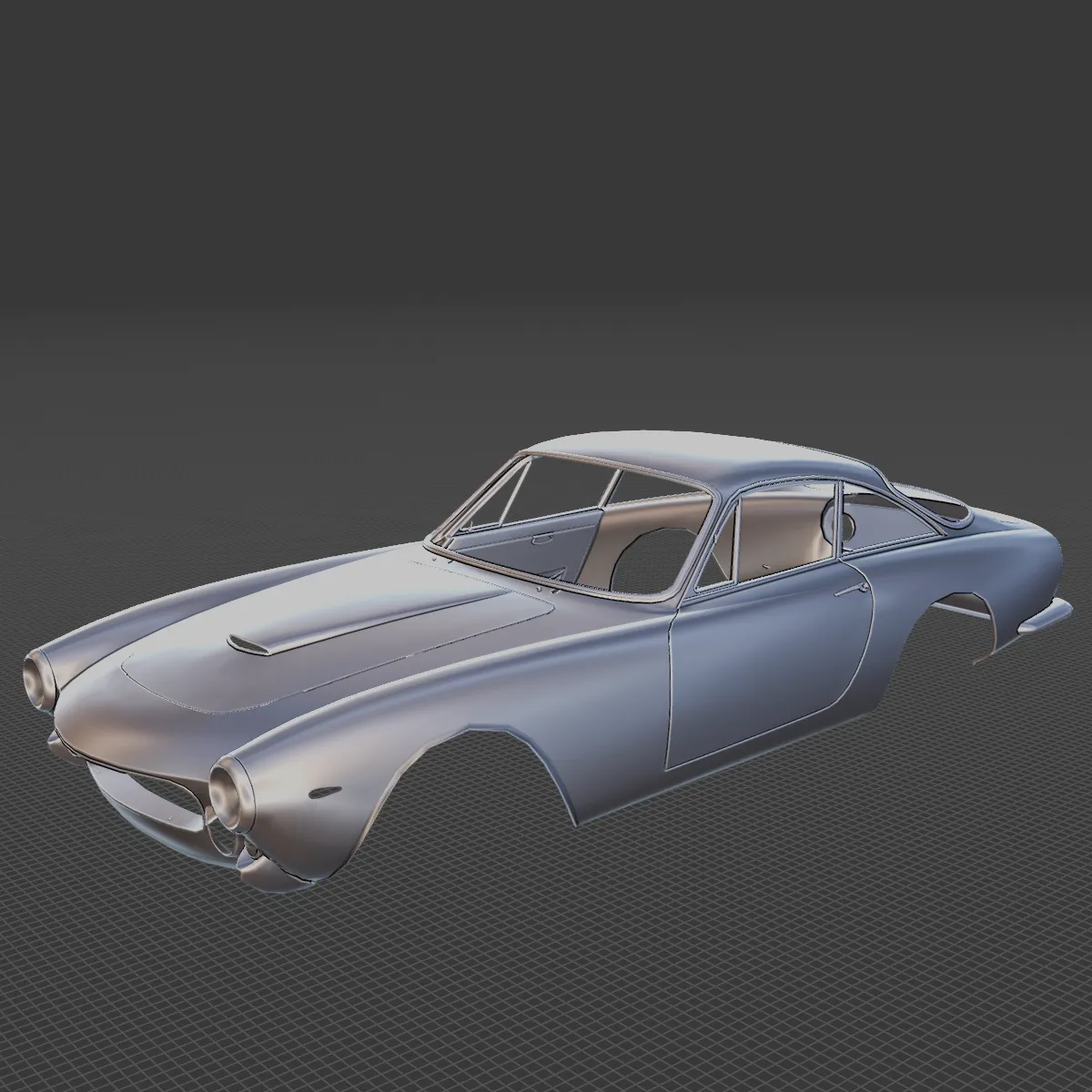 Ferrari 250 GT Body STL 3D Model .c4d .max .obj .3ds .fbx .stl .blend 