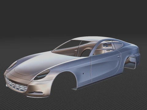 Ferrari 612 Scaglietti Carrosserie STL Modèle 3D