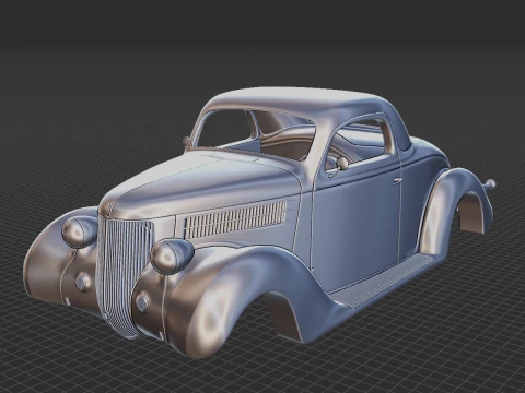 1936 Coupe Body STL 3D 모델